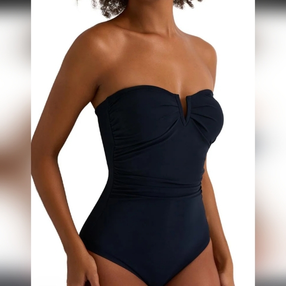 Shan Bandeau One Piece, Navy Blue NWOT Size 6 - Picture 2 of 9